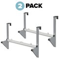 Adiroffice Cubicle Wall Rack for Blueprints, Gray, PK2 ADI618-GRY-2pk